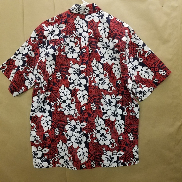 MAUI LEGEND Hibiscus Hawaiian Shirt sz Large - Picture 5 of 7